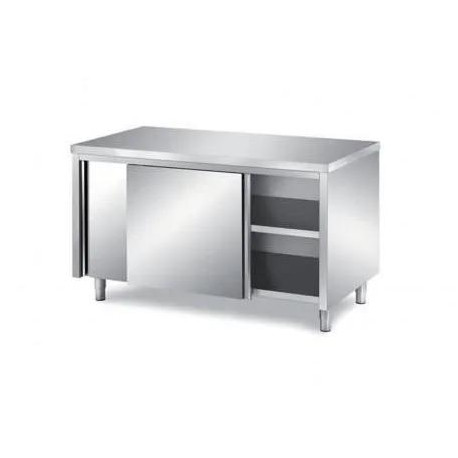 Tavolo Inox Bim 140x70 armadiato